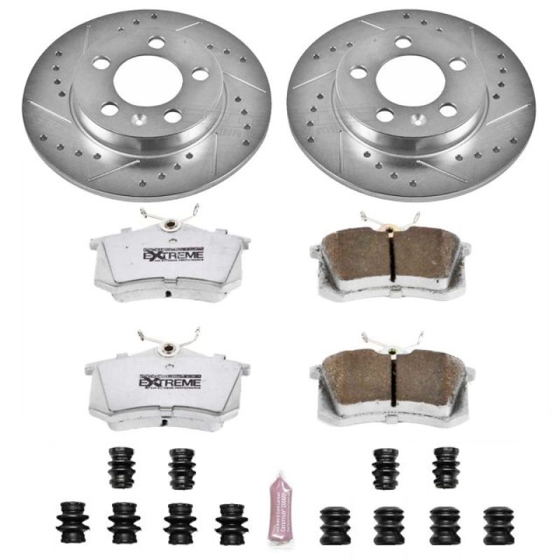PSB Z26 Street Warrior Kit - Power Stop 00-06 Audi TT Quattro Rear Z26 Street Warrior Brake Kit