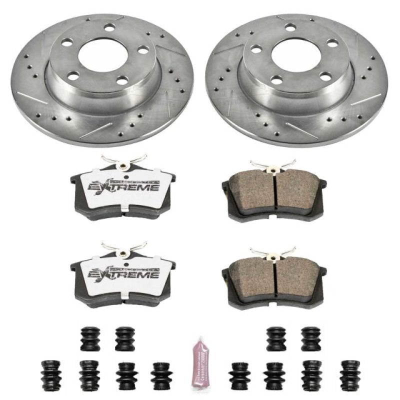 PSB Z26 Street Warrior Kit - Power Stop 98-04 Audi A6 Quattro Rear Z26 Street Warrior Brake Kit