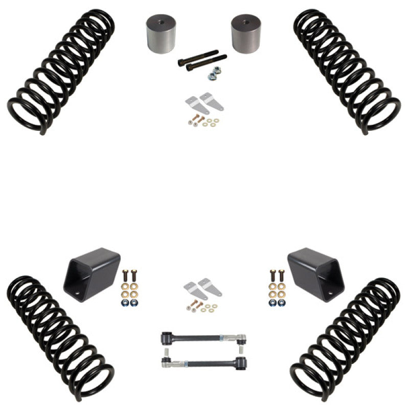 SYN Springs - Synergy 07-18 Jeep Wrangler JKU 4 DR 2.0in Lift Starter Kit RHD Compatible