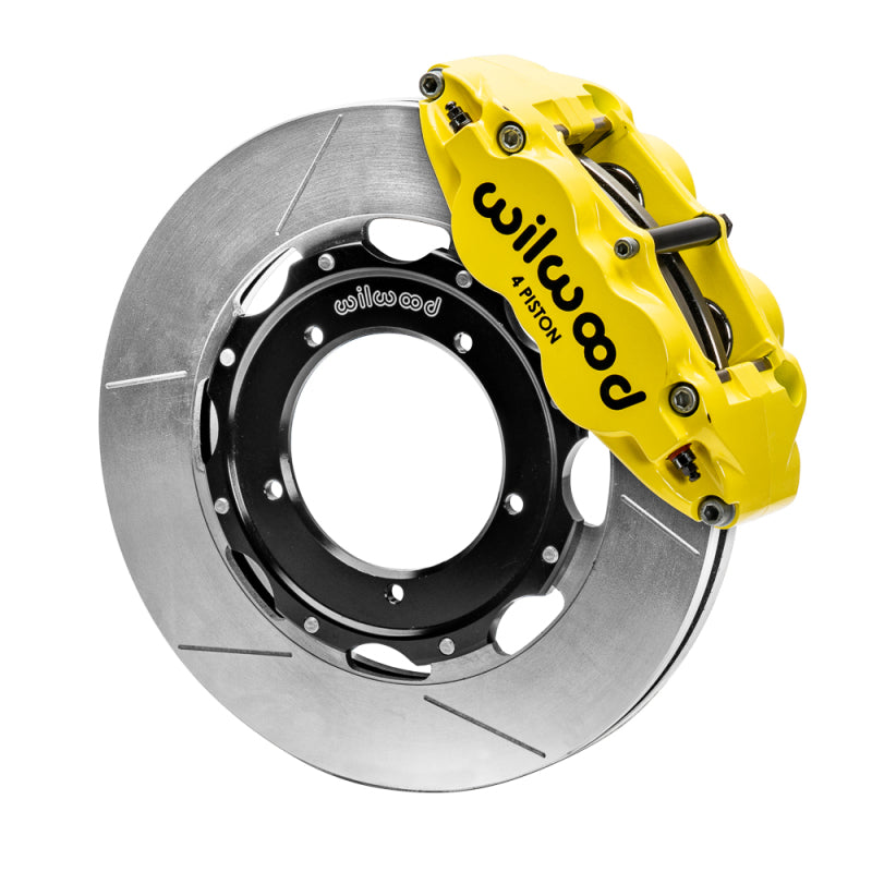 WIL Superlite Brake Kit - Wilwood 69-89 Porsche 911 Front Superlite Brake Kit 3.5in MT Slotted Face - Yellow