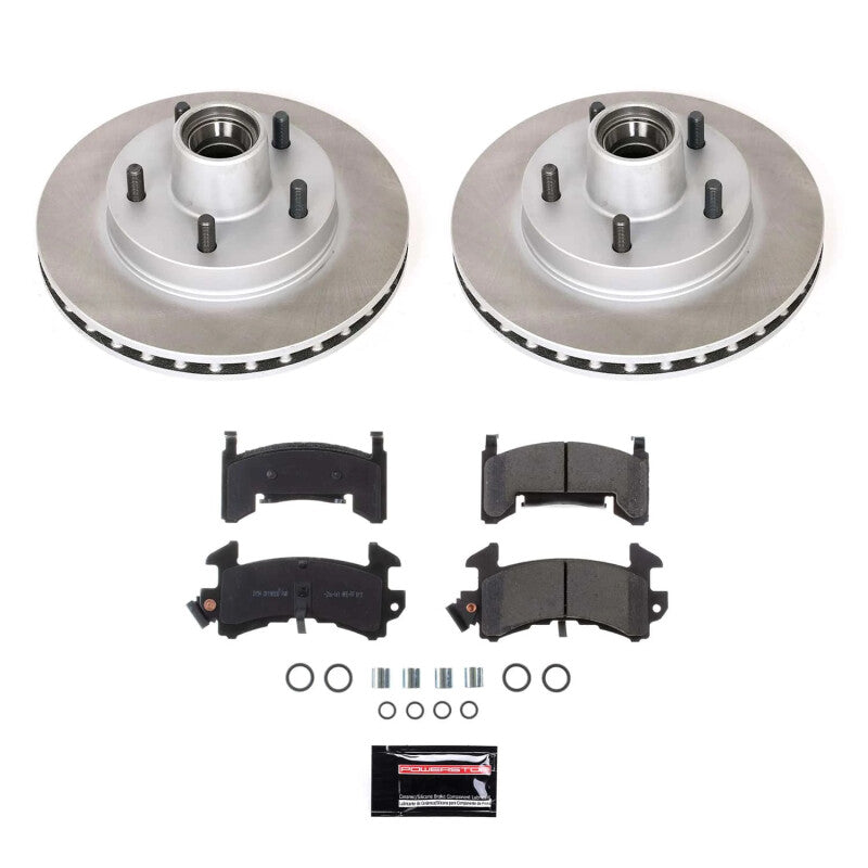 PSB Semi-Coated Rotor Kits - Power Stop 96-00 Isuzu Hombre Front Semi-Coated Rotor Kit