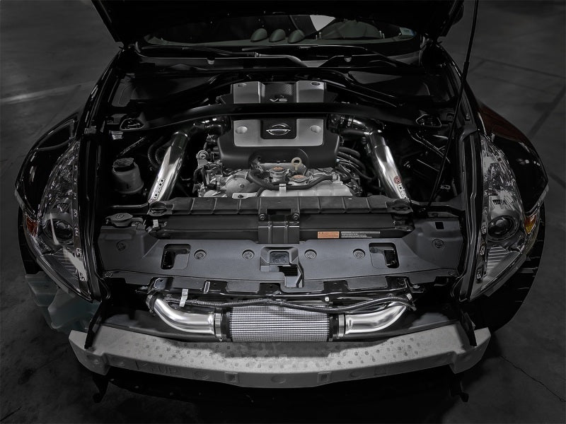 AFE Takeda Stage-2 Cold Air Intakes - aFe Takeda Intake Stage-2 Polished Pro DRY S 09-17 Nissan 370Z V6 3.7L