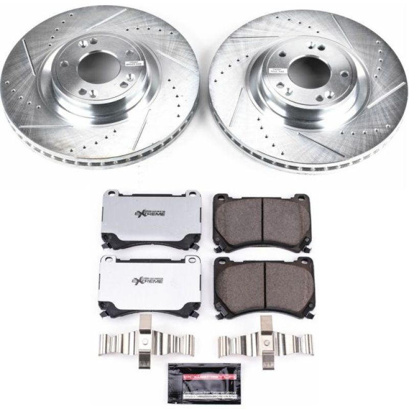 PSB Z26 Street Warrior Kit - Power Stop 09-14 Hyundai Genesis Front Z26 Street Warrior Brake Kit