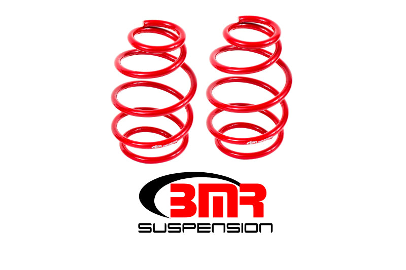BMR Lowering Springs - BMR 10-15 5th Gen Camaro V8 Front Lowering Springs - Red