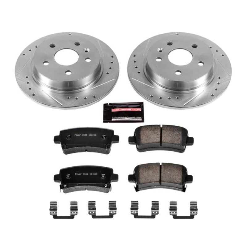 PSB Z23 Evolution Kit - Power Stop 12-16 Buick LaCrosse Rear Z23 Evolution Sport Brake Kit