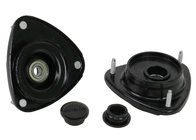 WL Front Strut Tops - Whiteline 04-07 Subaru WRX/STi / 98-02 Subaru Forester Front Upper Strut Mounts - Offset Assembly