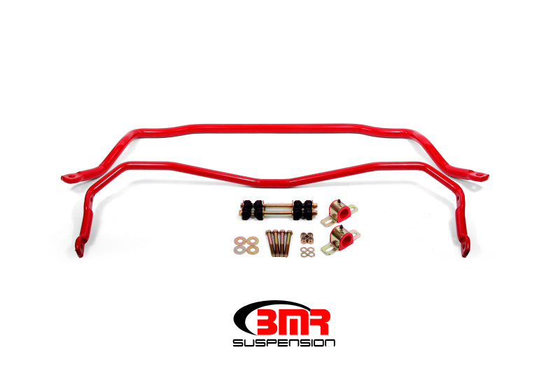 BMR Sway Bar Kits - BMR 64-72 A-Body Front & Rear Sway Bar Kit w/ Bushings - Red