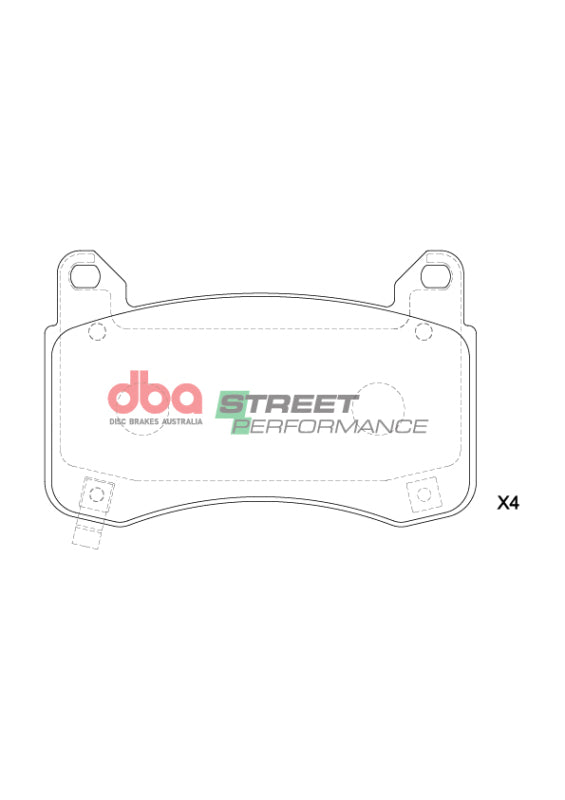 DBA SP Performance Brake Pads - DBA 22-23 Tesla 3 (355mm Front Rotor) SP Performance Front Brake Pads