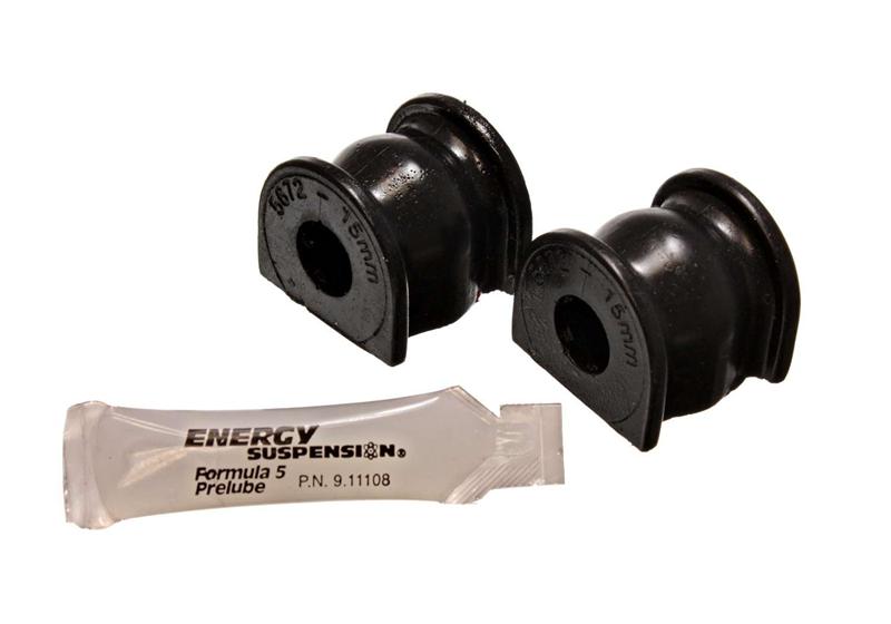 ES Sway Bar Bushings - Black - Energy Suspension 99-00/02-05 Honda Civic Si Black 15mm Rear Sway Bar Bushings