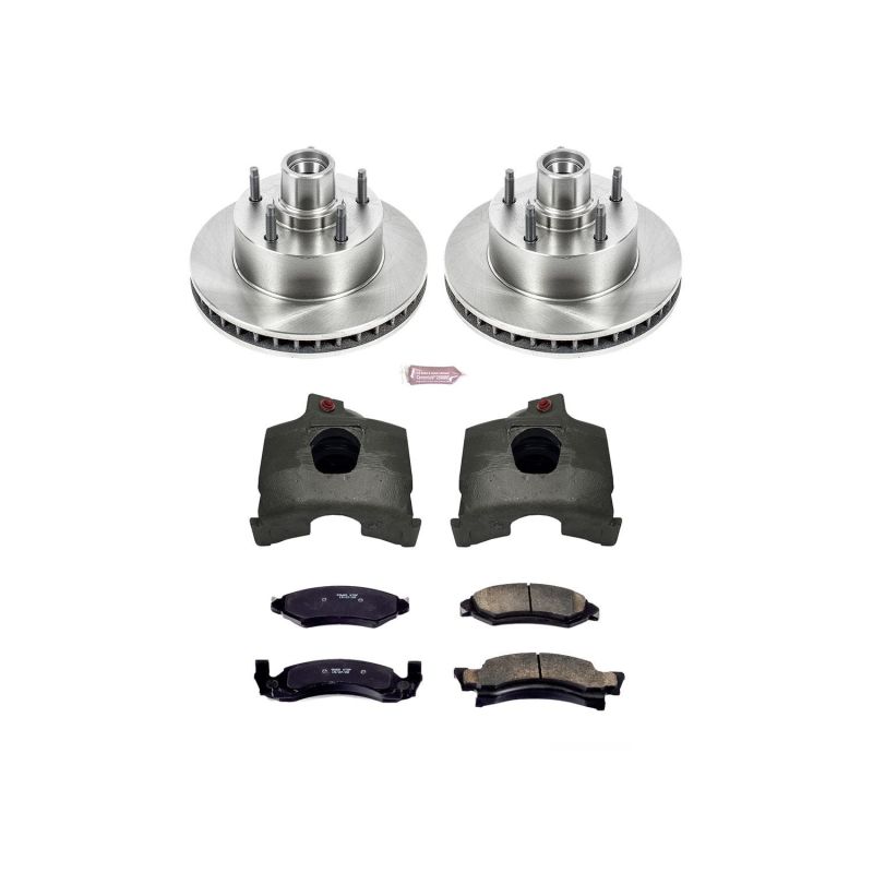 PSB Autospecialty Rotor - Power Stop 1986 Ford F-150 Front Autospecialty Kit w/Cals