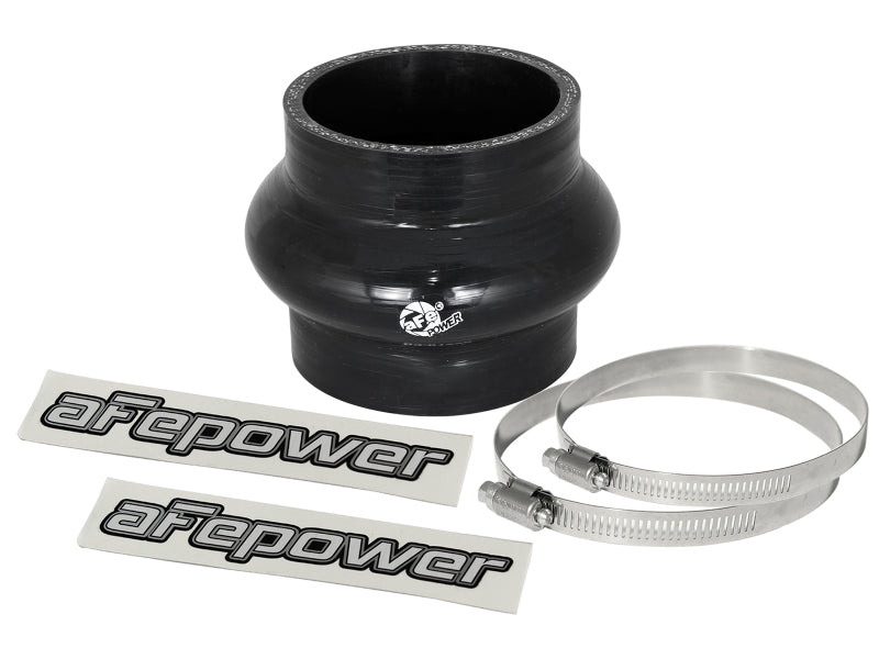 AFE Elbow Reducing Couplers - aFe Magnum FORCE CAI Univ. Silicone Coupling Kit (2.75in. ID / 3in. L) Straight Coupler w/Hump - Blk