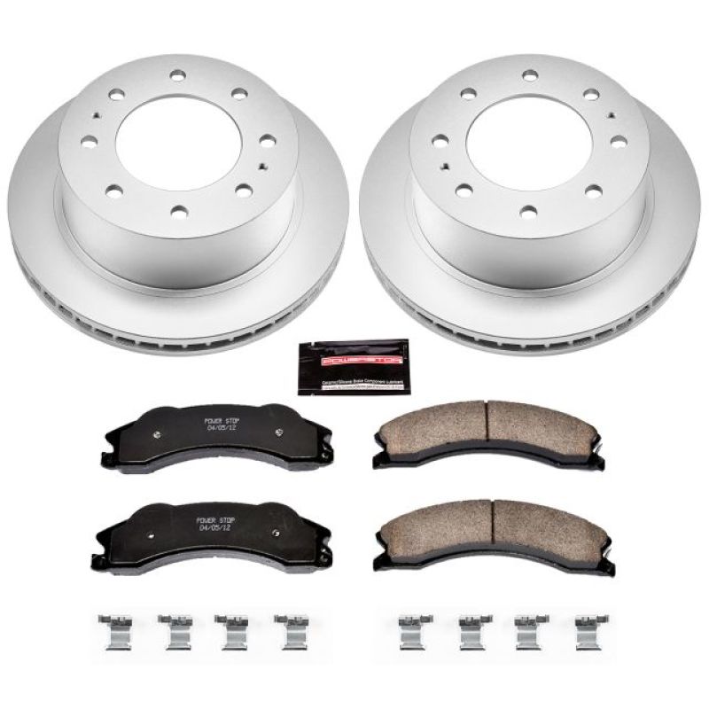 PSB Evolution Coated Rotor - Power Stop 11-19 GMC Sierra 3500 HD Rear Z17 Coated Brake Kit
