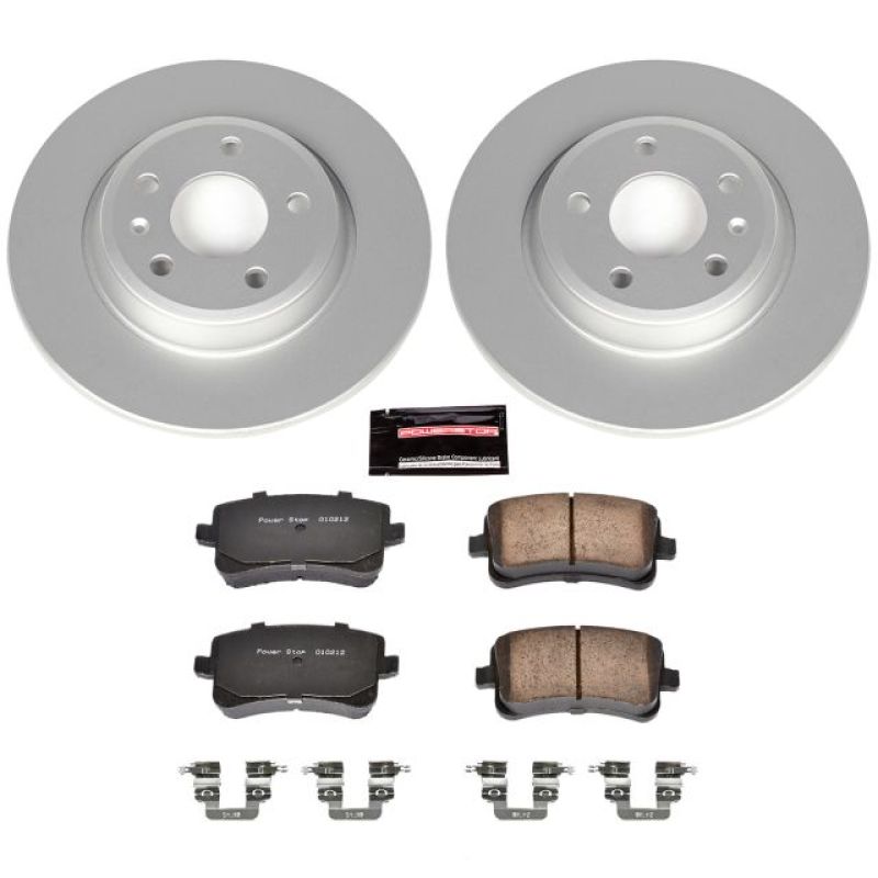 PSB Z23 Evolution Coated Kit - Power Stop 09-16 Audi A4 Rear Z23 Evolution Sport Coated Brake Kit