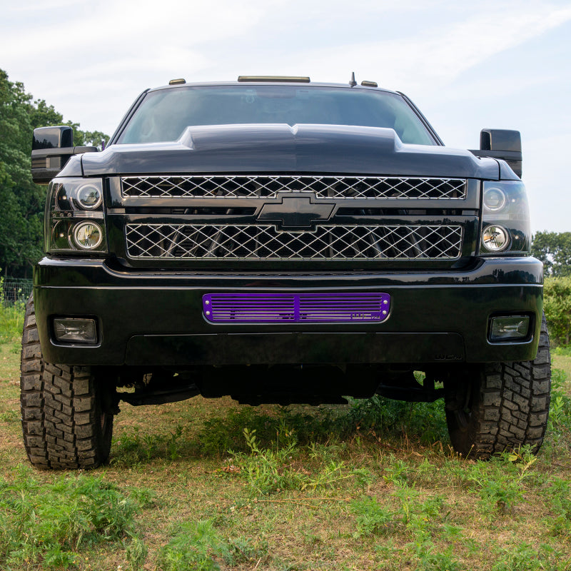 WCF Bumper Grilles - Wehrli 11-14 Chevrolet Silverado 2500/3500 HD / Duramax LML Bumper Grille - Gloss Black