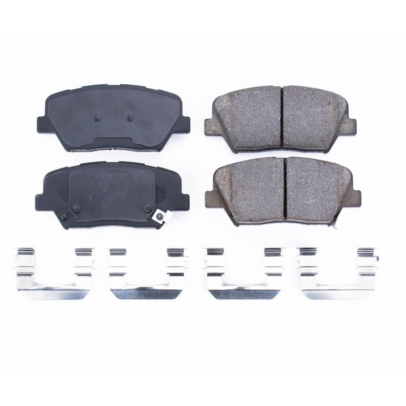 PSB Z17 Evolution Brake Pads - Power Stop 12-17 Hyundai Azera Front Z17 Evolution Ceramic Brake Pads w/Hardware