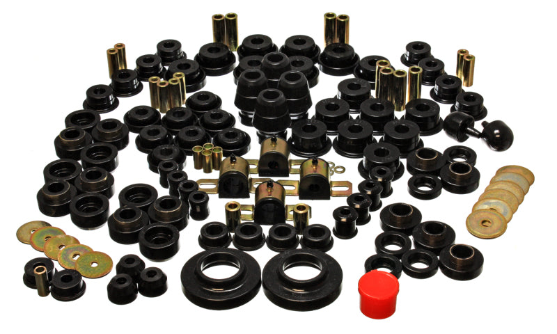 ES Hyper-Flex Sets - Black - Energy Suspension 97-06 Jeep Wrangler TJ Black Hyper-Flex Master Bushing Set