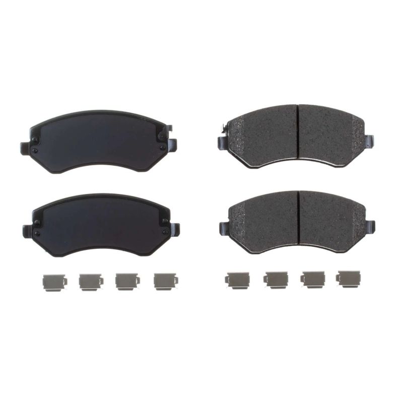PSB Z17 Evolution Brake Pads - Power Stop 04-07 Chrysler Town & Country Front Z17 Evolution Ceramic Brake Pads w/Hardware