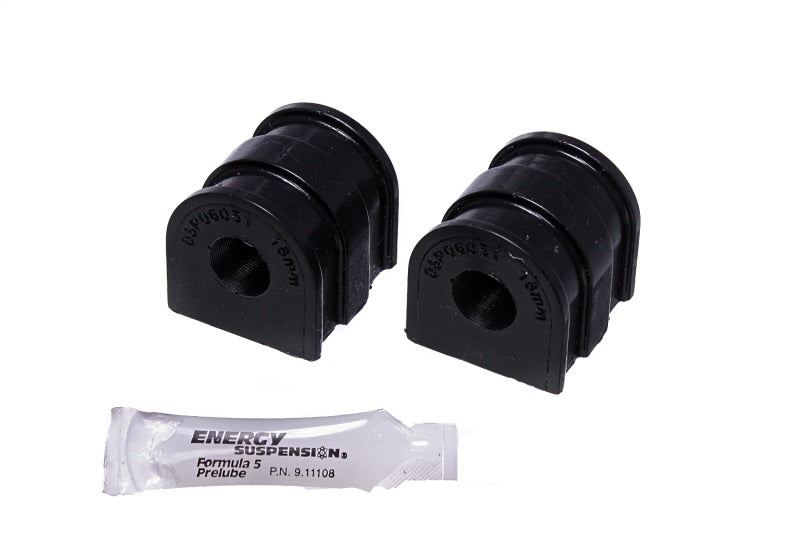 ES Sway Bar Bushings - Black - Energy Suspension 10-14 VW Golf (Base)/10-14 VW GTI Black 18.5mm Rear Sway Bar Bushing Set