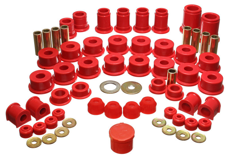 ES Hyper-Flex Sets - Red - Energy Suspension 90-95 Toyota 4 Runner 2WD/4WD Red Hyper-Flex Master Bushing Set