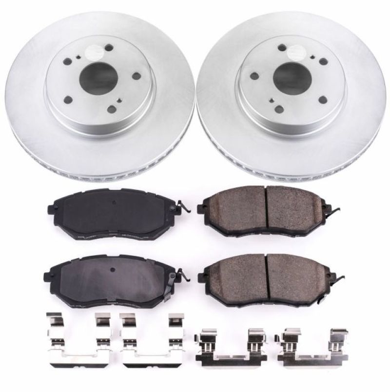 PSB Z17 Evolution Coated Kit - Power Stop 2015 Subaru Legacy Front Z17 Evolution Geomet Coated Brake Kit