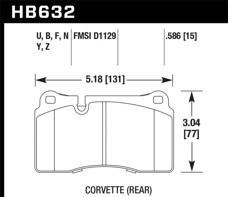 HAWK LTS Brake Pads - Hawk 2005 Aston Martin DB9 LTS Street Front Brake Pads