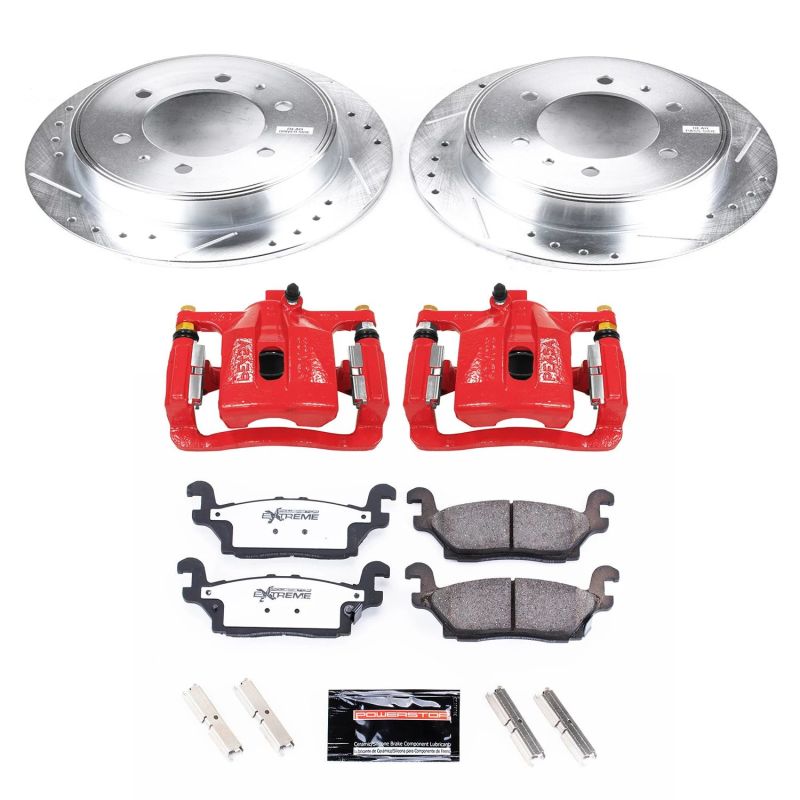 PSB Z36 Truck & Tow Kit w/Cals - Power Stop 06-10 Hummer H3 Rear Z36 Truck & Tow Brake Kit w/Calipers