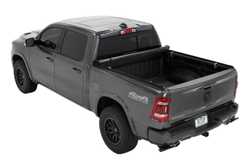 BES EZ-Roll Tonneau Covers - Bestop 19-26 Dodge Ram 1500 For 57 Ft Bed W/O Dodge Rambox {Exc Classic} EZ-Roll Soft Tonneau