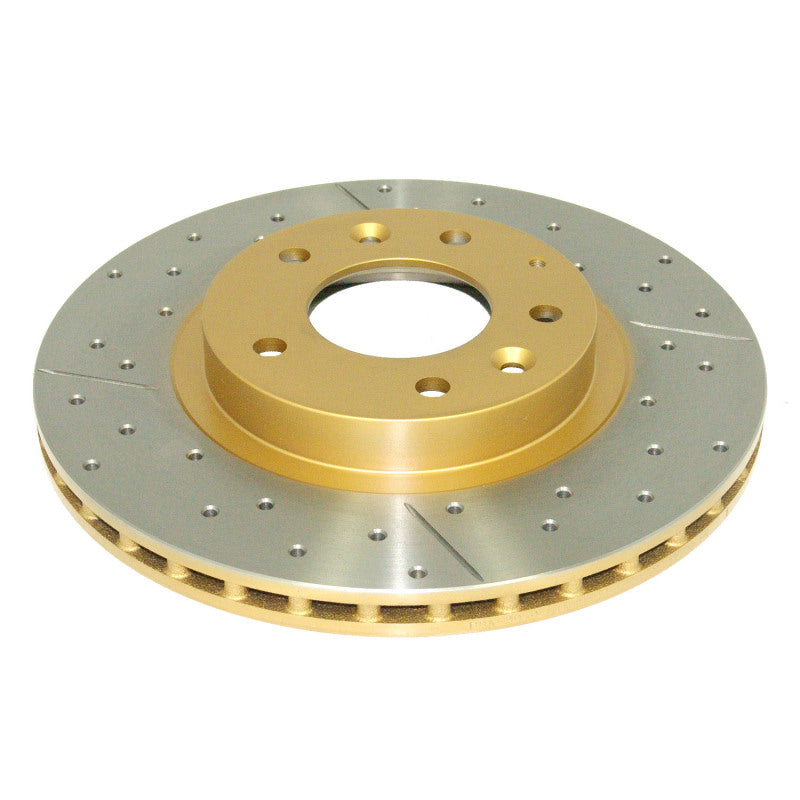 DBA Street Slot&Drill Rotors - DBA 06+ MX-5 Miata Front Drilled & Slotted Street Series Rotor