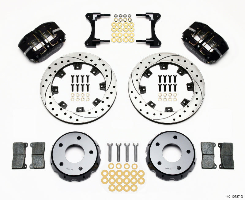 WIL Dynapro Brake Kit - Wilwood Dynapro Radial Front Drag Kit 11.75in Vented Drilled 98-02 Camaro/Firebird