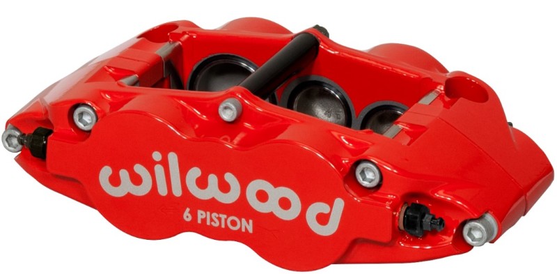 WIL Superlite Caliper - Wilwood Caliper-Narrow Superlite 6R-RH - Red 1.38/1.12/1.12in Pistons 1.10in Disc