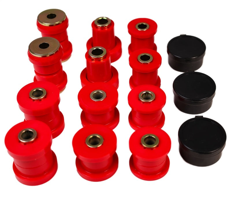 ES Cntrl Arm Bushings - Red - Energy Suspension 01-05 Lexus IS300 Rear Control Arm Bushing Set - Red