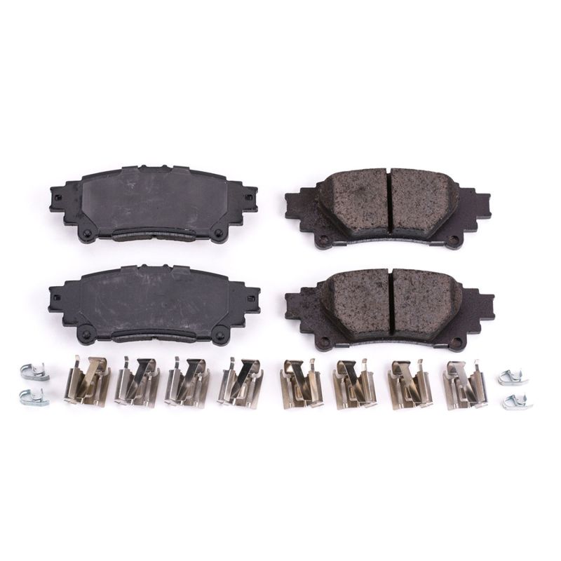 PSB Z17 Evolution Brake Pads - Power Stop 16-17 Lexus GS200t Rear Z17 Evolution Ceramic Brake Pads w/Hardware