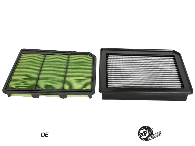 AFE Direct Fit Pro DRY S Air Filter - aFe 17-19 Nissan Titan V8 5.6L (Excludes XD Models) MagnumFLOW Pro DRY S OE Replacement Filter