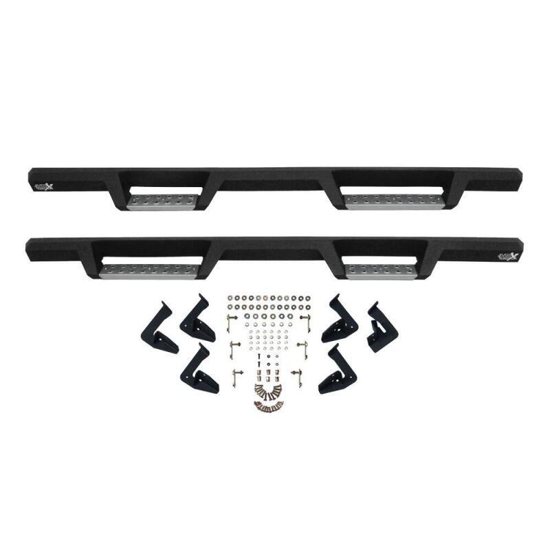 WES Nerf Bars - HDX Drop - Westin/HDX Stainless 15-18 Ford F-150 SC/17-18 F-250/F-350 CC Drop Nerf Step Bars - Textured Black