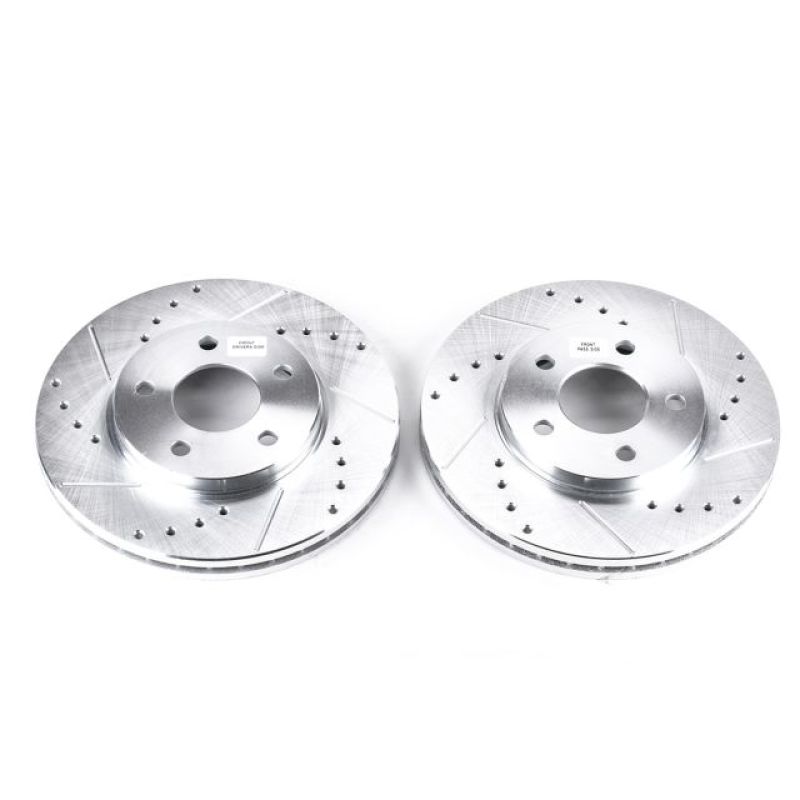 PSB Evolution Drill/Slot Rotor - Power Stop 04-08 Chevrolet Malibu Front Evolution Drilled & Slotted Rotors - Pair