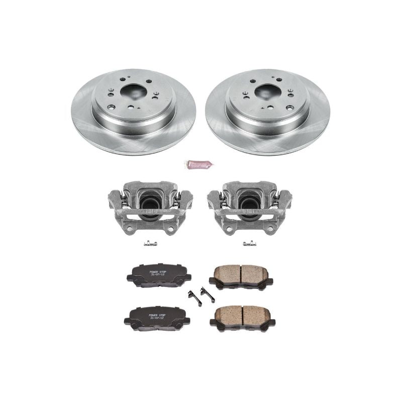 PSB Autospecialty Kit w/Cals - Power Stop 07-13 Acura MDX Rear Autospecialty Brake Kit w/Calipers