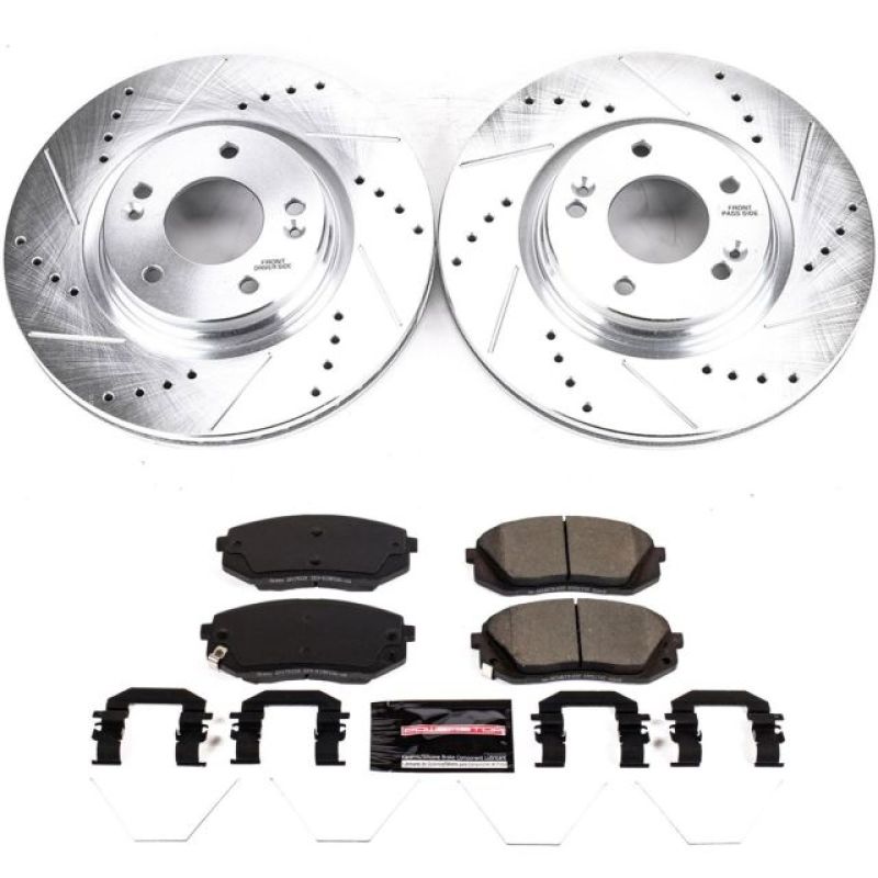 PSB Z23 Evolution Kit - Power Stop 18-19 Hyundai Kona Front Z23 Evolution Sport Brake Kit