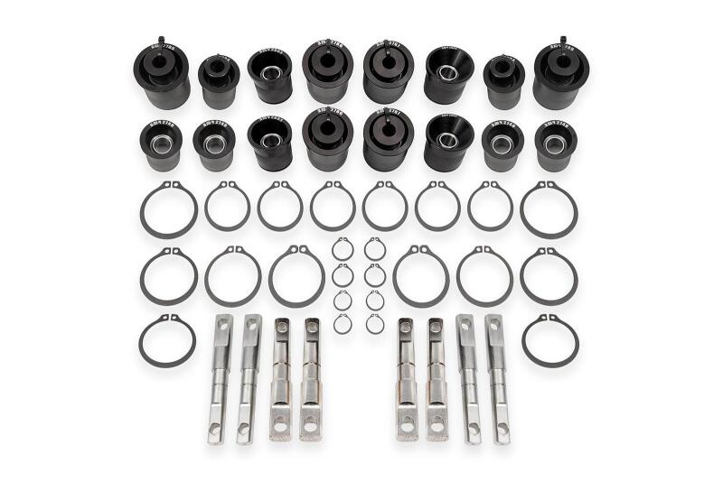 BMR Control Arm Bushing Kits - BMR 06-13 Chevrolet Corvette (C6) Z06/ZR1 Front & Rear Control Arm Bearing Kit - Black Anodized