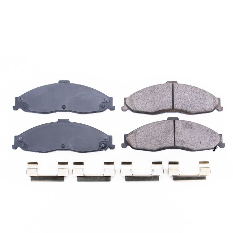 PSB Z17 Evolution Brake Pads - Power Stop 98-02 Chevrolet Camaro Front Z17 Evolution Ceramic Brake Pads w/Hardware