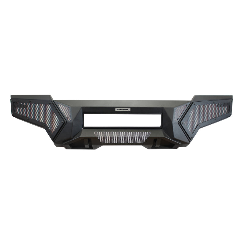 GOR Element Bumper - Go Rhino 16-21 Toyota Tacoma Element Front Bumper with Fixed Light Bar Mount Textured Black