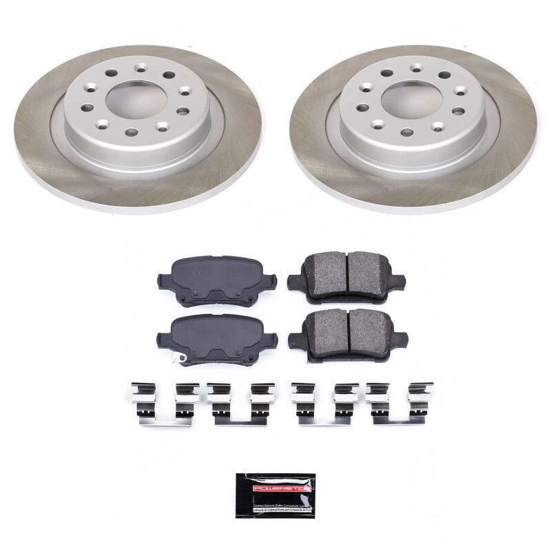 PSB Semi-Coated Rotor Kits - Power Stop 18-20 GMC Terrain Rear Semi-Coated Rotor Kit