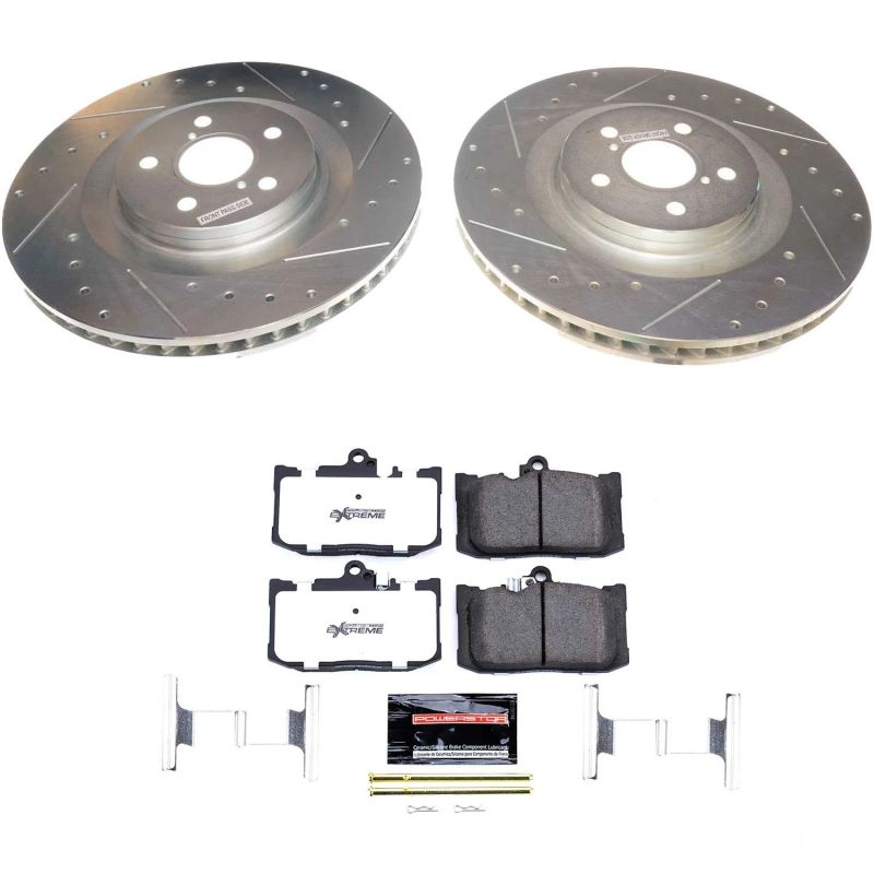 PSB Z26 Street Warrior Kit - Power Stop 13-19 Lexus GS350 Front Z26 Street Warrior Brake Kit
