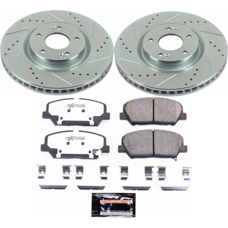 PSB Z26 Street Warrior Kit - Power Stop 11-15 Kia Optima Front Z26 Street Warrior Brake Kit