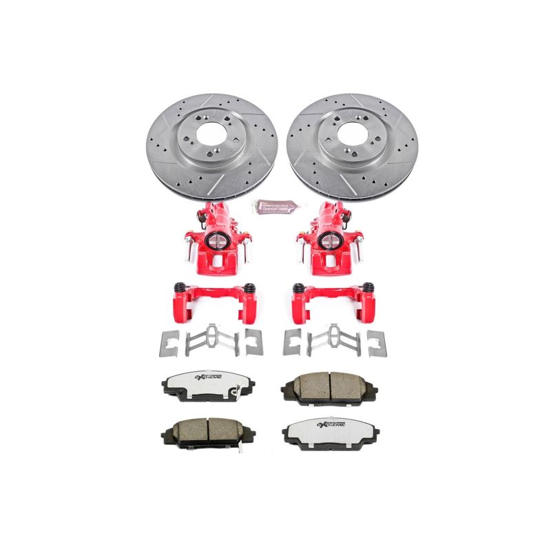 PSB Z26 Street Kit w/Cals - Power Stop 00-09 Honda S2000 Front Z26 Street Warrior Brake Kit w/Calipers
