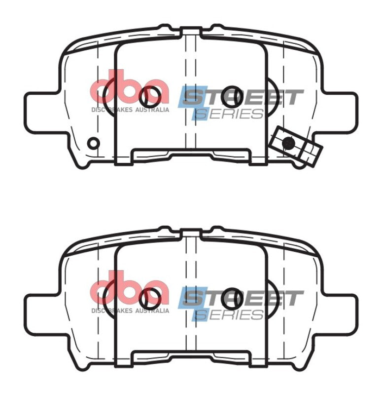 DBA Street Series Brake Pads - DBA 01-06 Acura MDX Street Series Rear Brake Pads