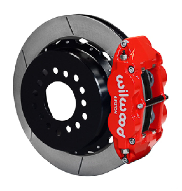 WIL Superlite Brake Kit - Wilwood Narrow Superlite 4R Rear Kit 14in GT Vented Rotors Red G-Body W/ 2.62in Axle Offset