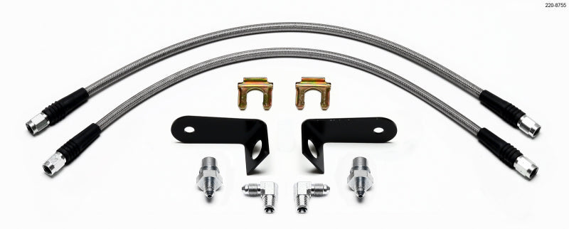 WIL Flexline Brake Hose - Wilwood Flexline Kit 2005-06 Pontiac GTO w/ SL4 or SL6 Front Caliper