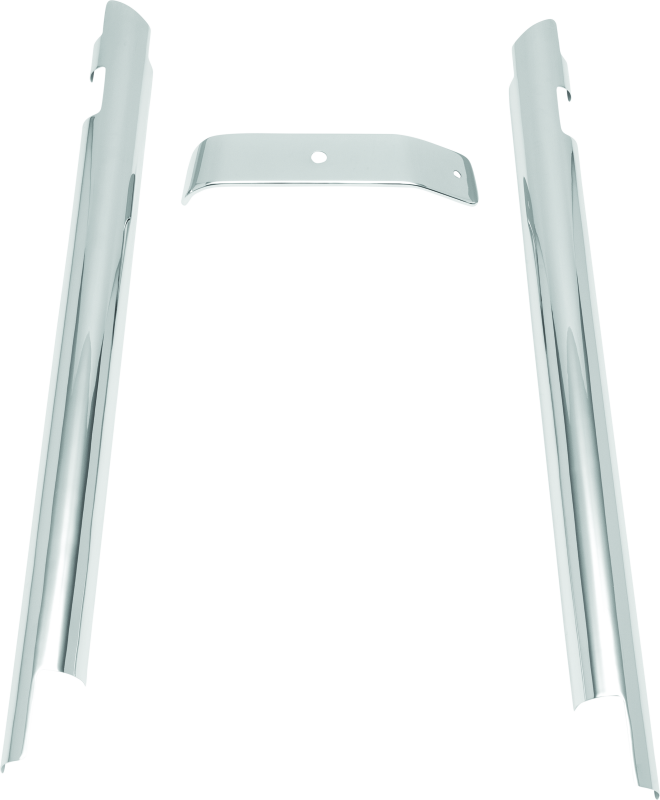 KUR Downtube Covers C - Kuryakyn Downtube Covers 07-17 Softail Chrome