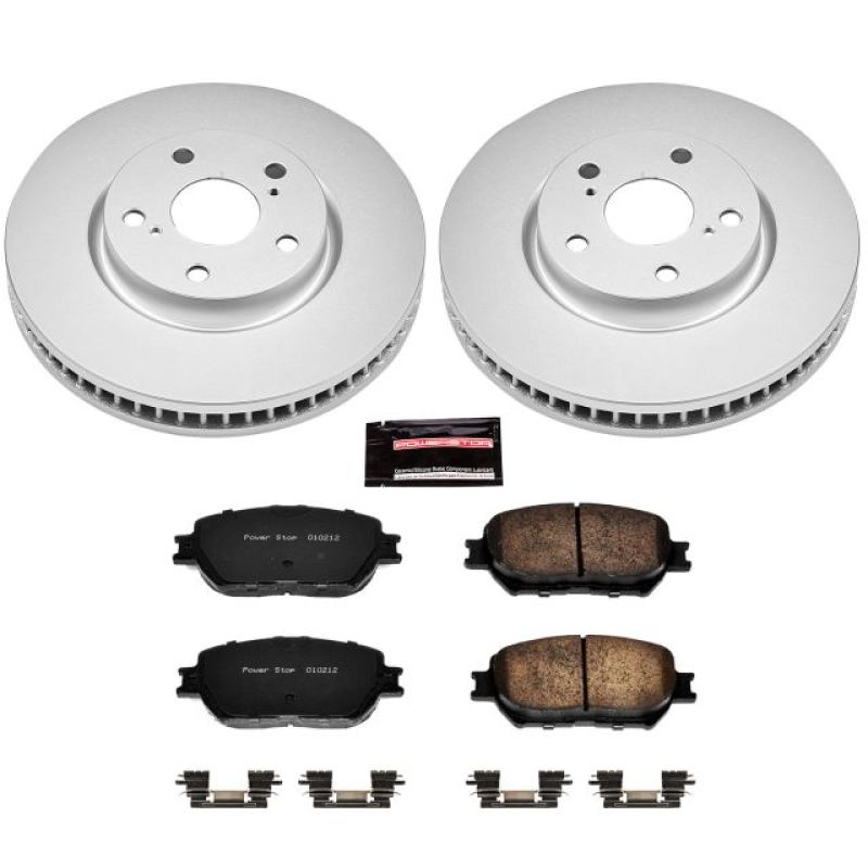 PSB Z17 Evolution Coated Kit - Power Stop 2006 Lexus GS300 Front Z17 Evolution Geomet Coated Brake Kit