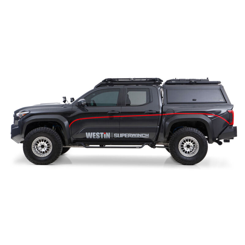 WES Running Boards - Outlaw - Westin 24-26 Toyota Tacoma DC Outlaw Drop Running Boards - Tex. Blk